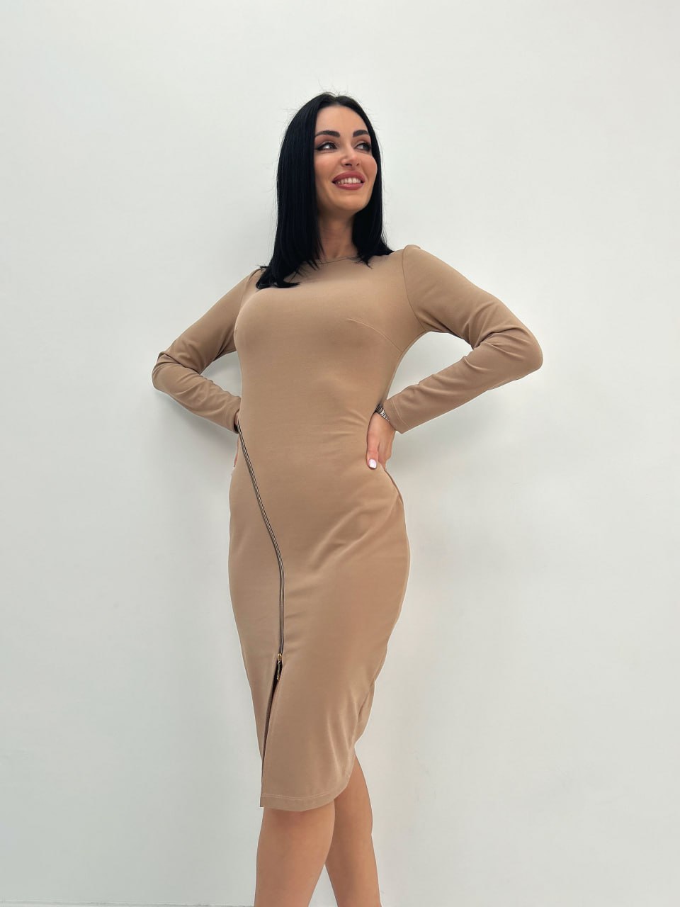 Елегантна сукня з блискавкою "Elisson"