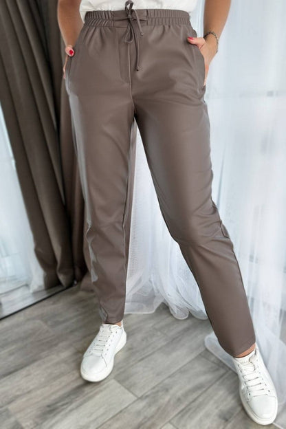 Демісезонні штани з екошкіри "Richy"