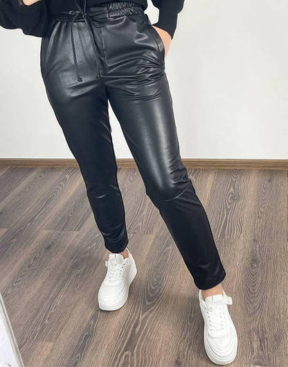 Демісезонні штани з екошкіри "Richy"