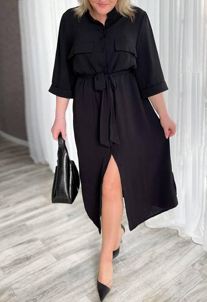 Довга сукня-сорочка з поясом "Marcella"