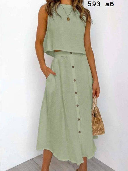 Літній костюм зі спідницею "Holiday"