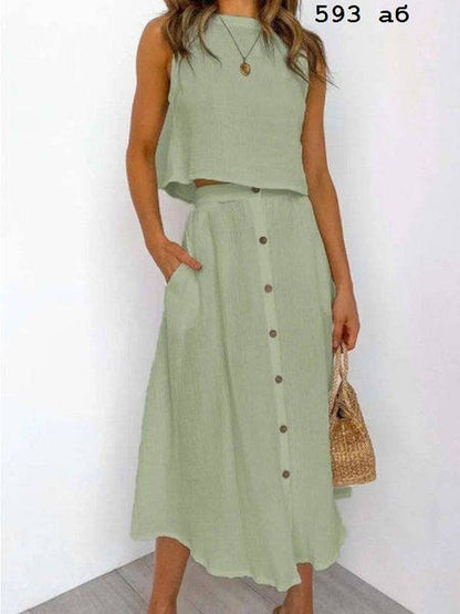 Літній костюм зі спідницею "Holiday"