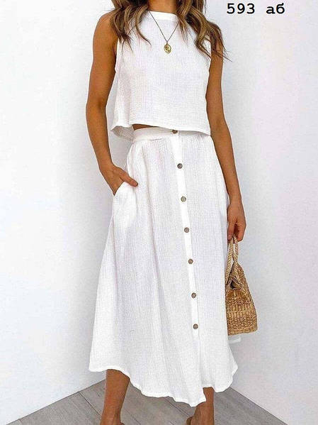 Літній костюм зі спідницею "Holiday"