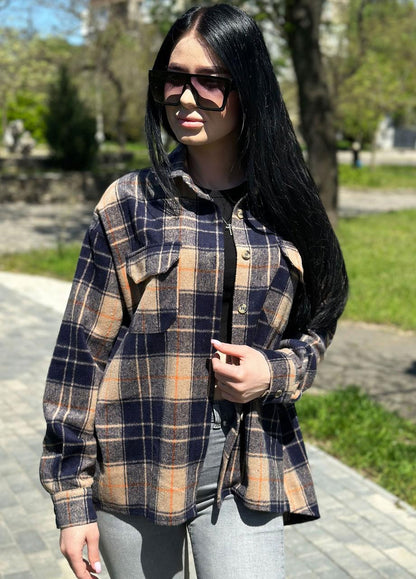 Тепла сорочка в клітинку "Elba"