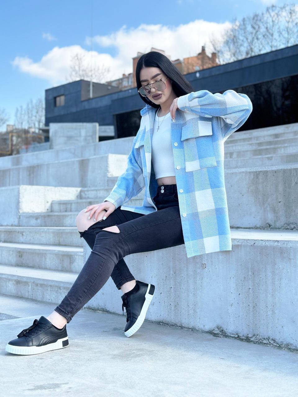 Сорочка-куртка в клітинку оверсайз "Ultra"