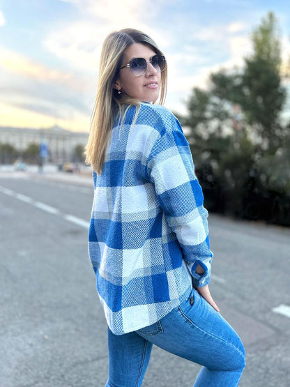 Тепла сорочка в клітинку "Elba"