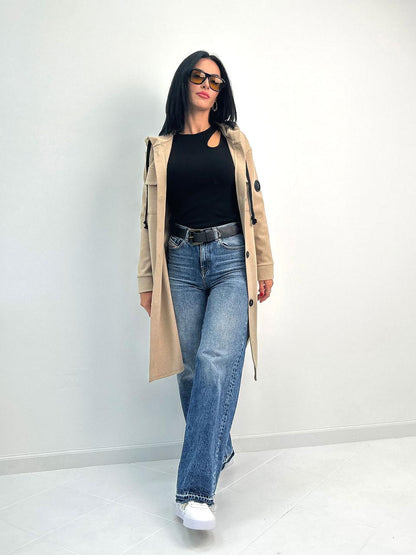 Кашеміровий кардіган з капюшоном "Dila"