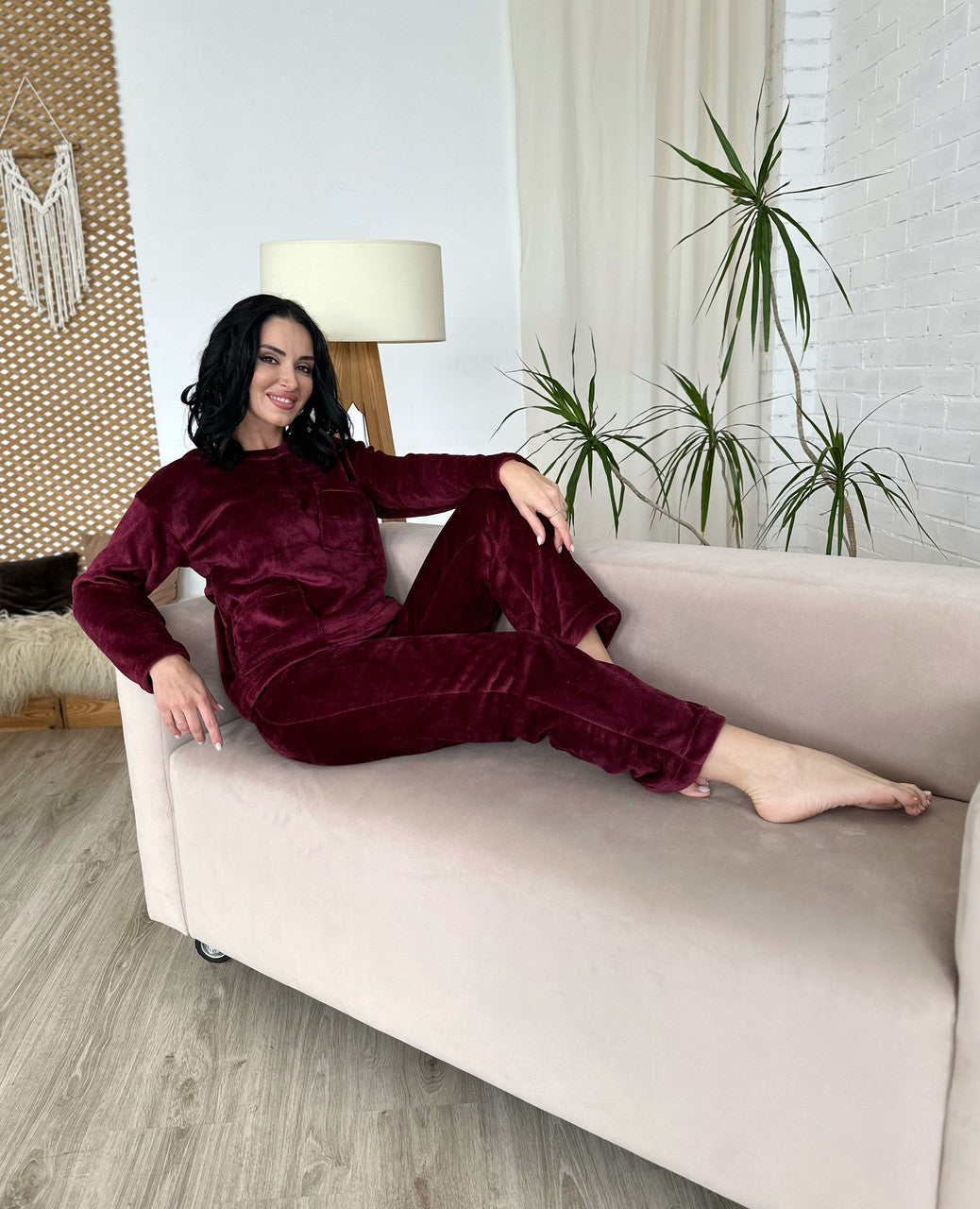 Махровий костюм з декоративними кишенями "Luci"