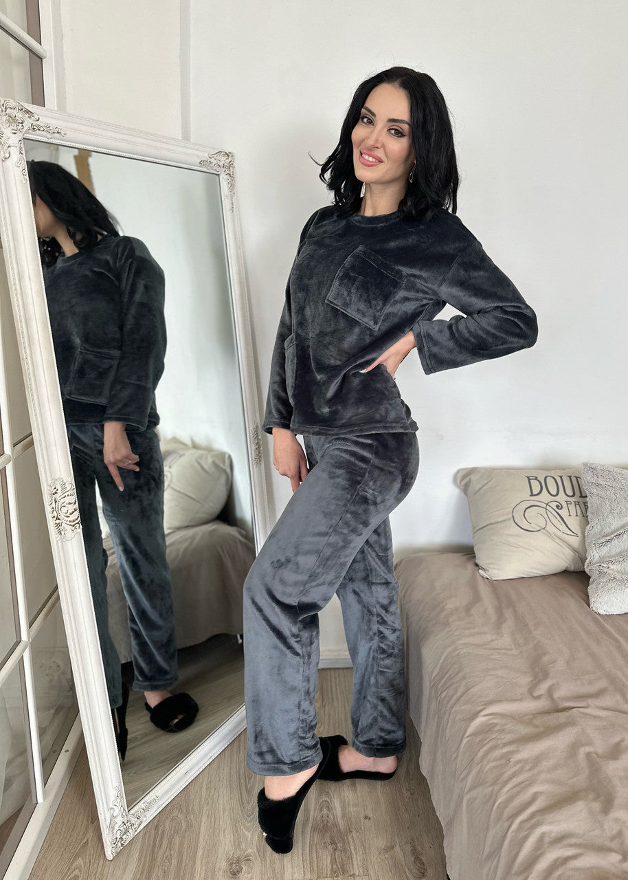 Махровий костюм з декоративними кишенями "Luci"