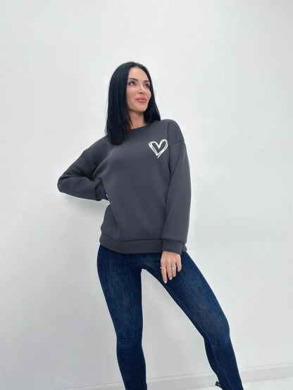 Світшот вільного крою "Self" Турція