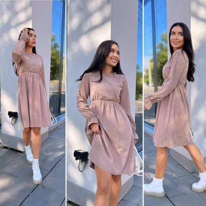 Вельветова сукня із завищеною талією "Wesley"