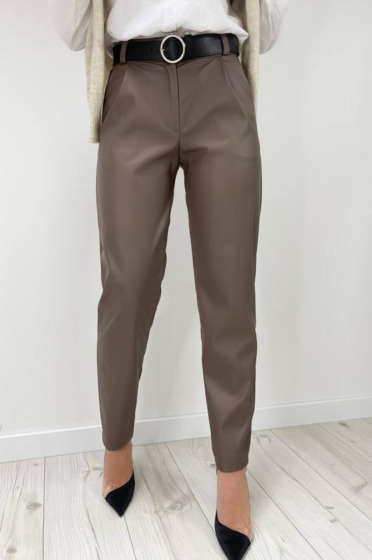 Прямі брюки з екошкіри "Arden"