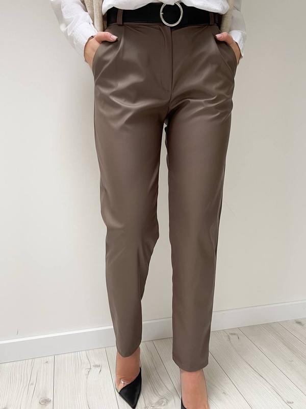 Прямі брюки з екошкіри "Arden"