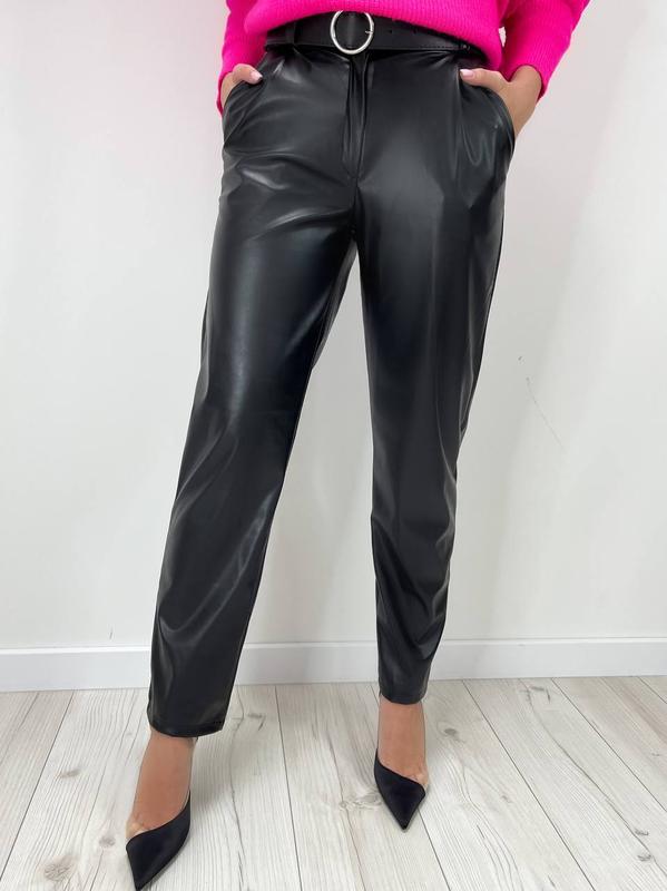 Прямі брюки з екошкіри "Arden"