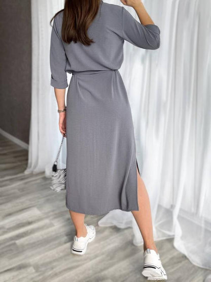 Довга сукня-сорочка з поясом "Marcella"