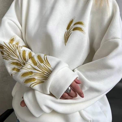 Демісезонний  худі з принтом "Seed"