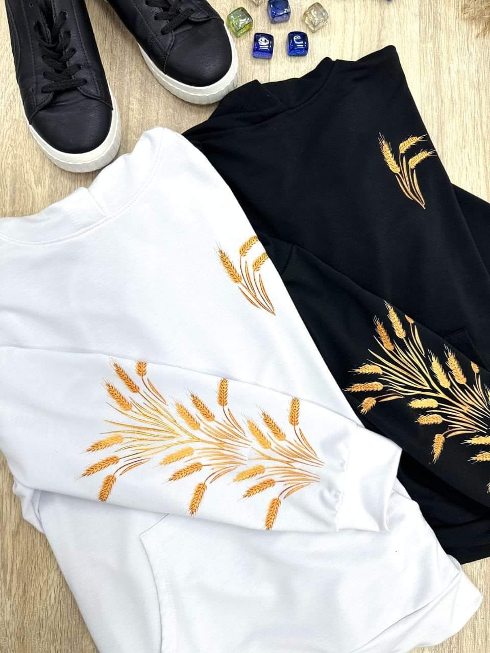 Демісезонний  худі з принтом "Seed"