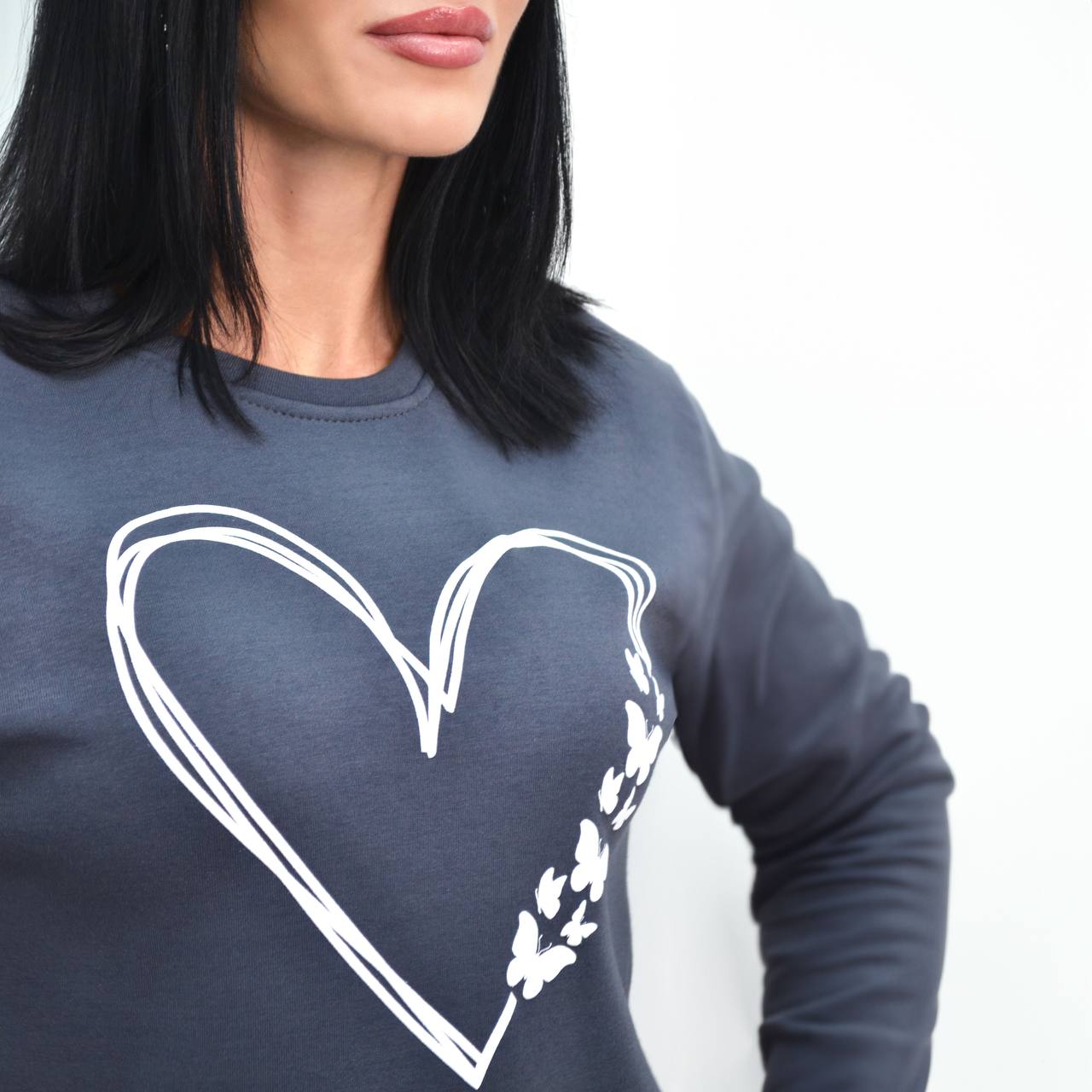 Світшот з накаткою "Heart"