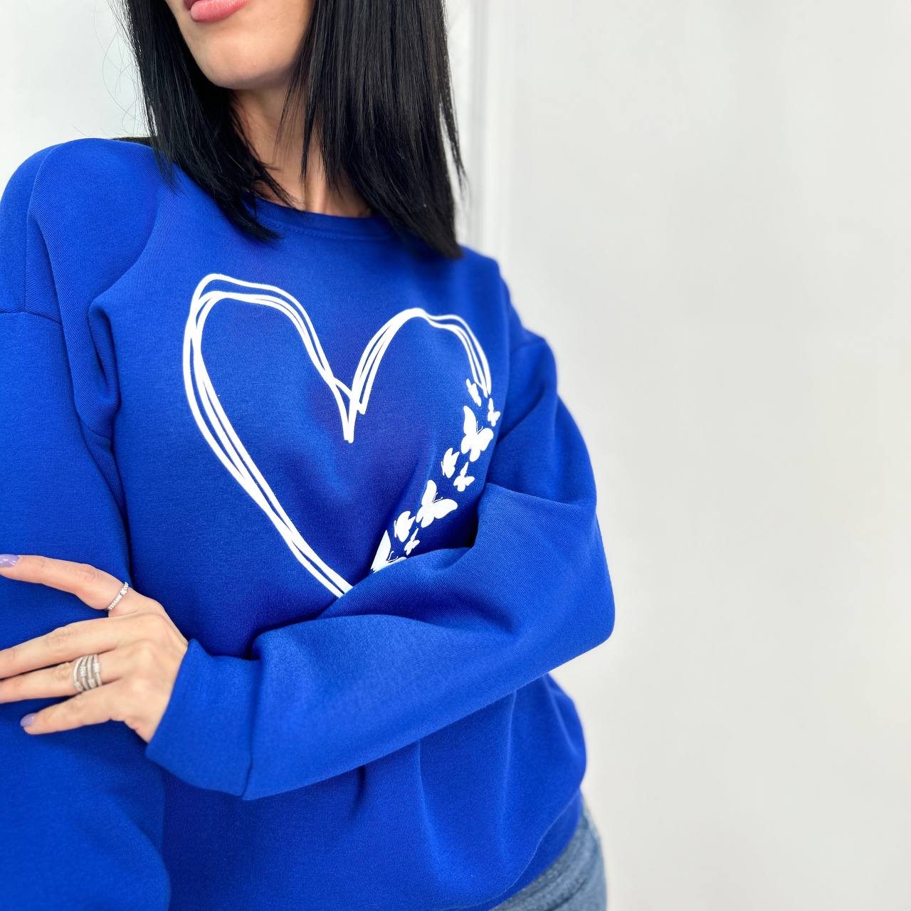 Світшот з накаткою "Heart"