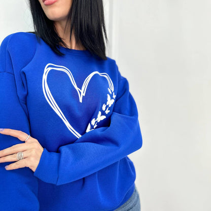 Світшот з накаткою "Heart"