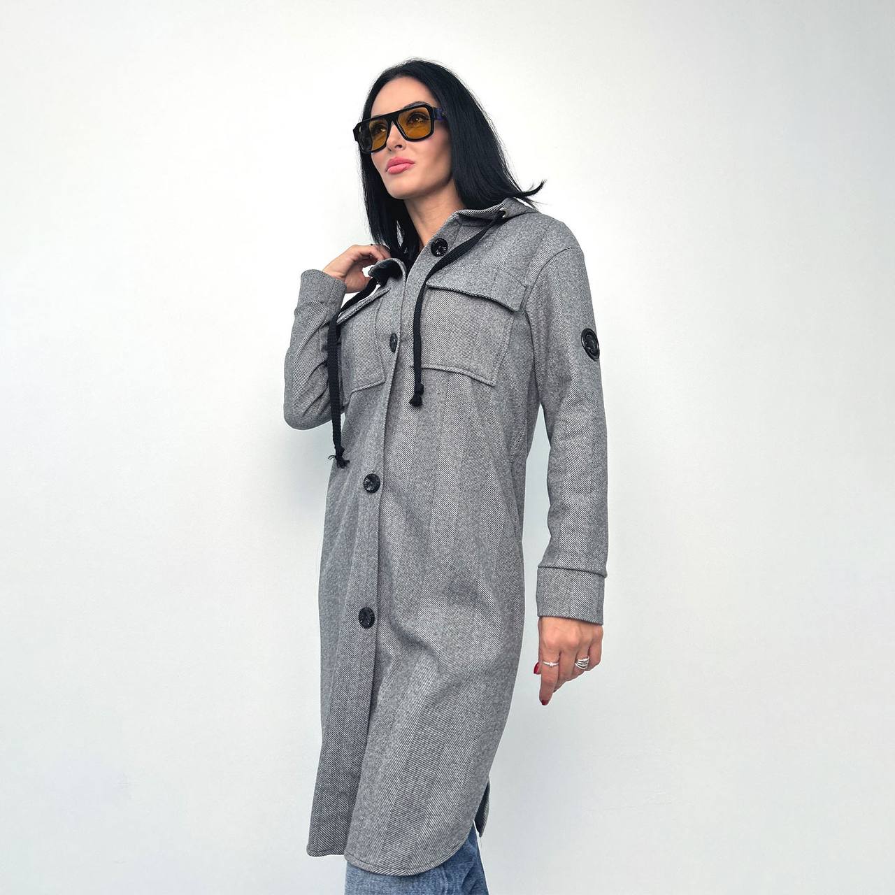 Кашеміровий кардіган з капюшоном "Dila"