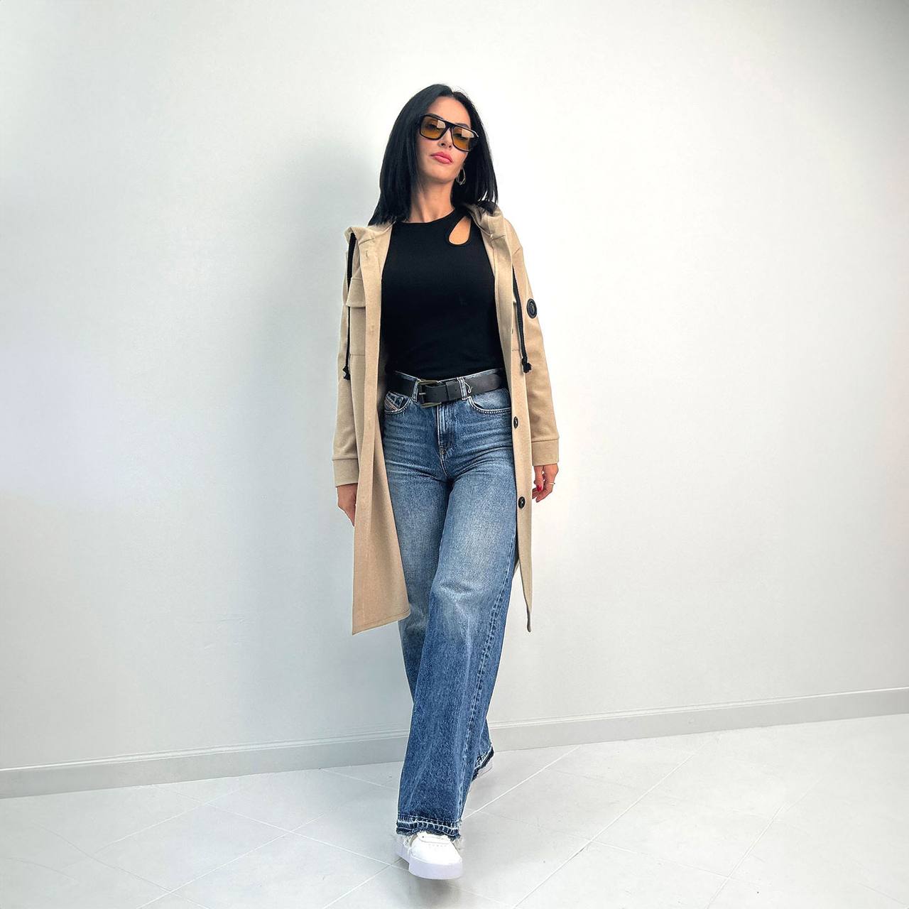 Кашеміровий кардіган з капюшоном "Dila"