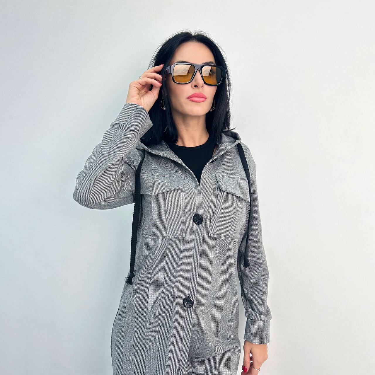 Кашеміровий кардіган з капюшоном "Dila"