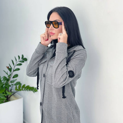 Кашеміровий кардіган з капюшоном "Dila"