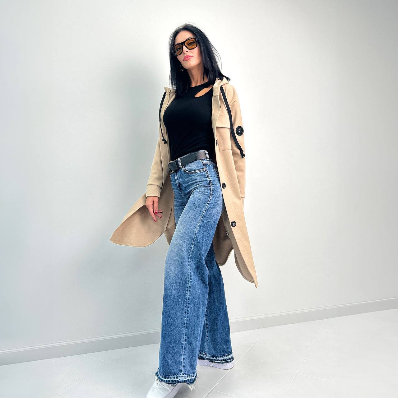 Кашеміровий кардіган з капюшоном "Dila"