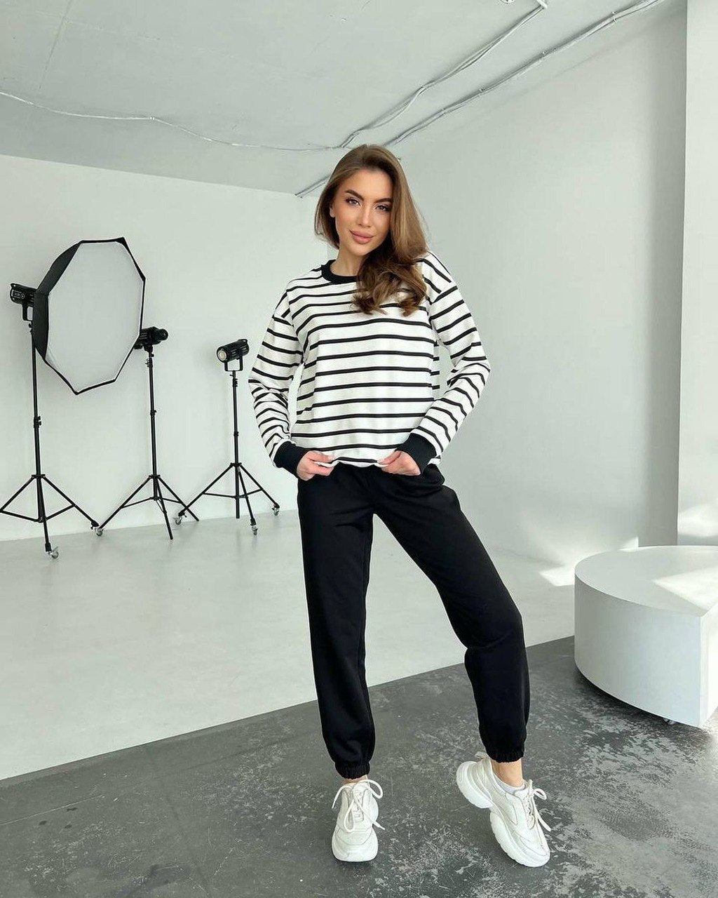 Демісезонний костюм в смужку "Delight"