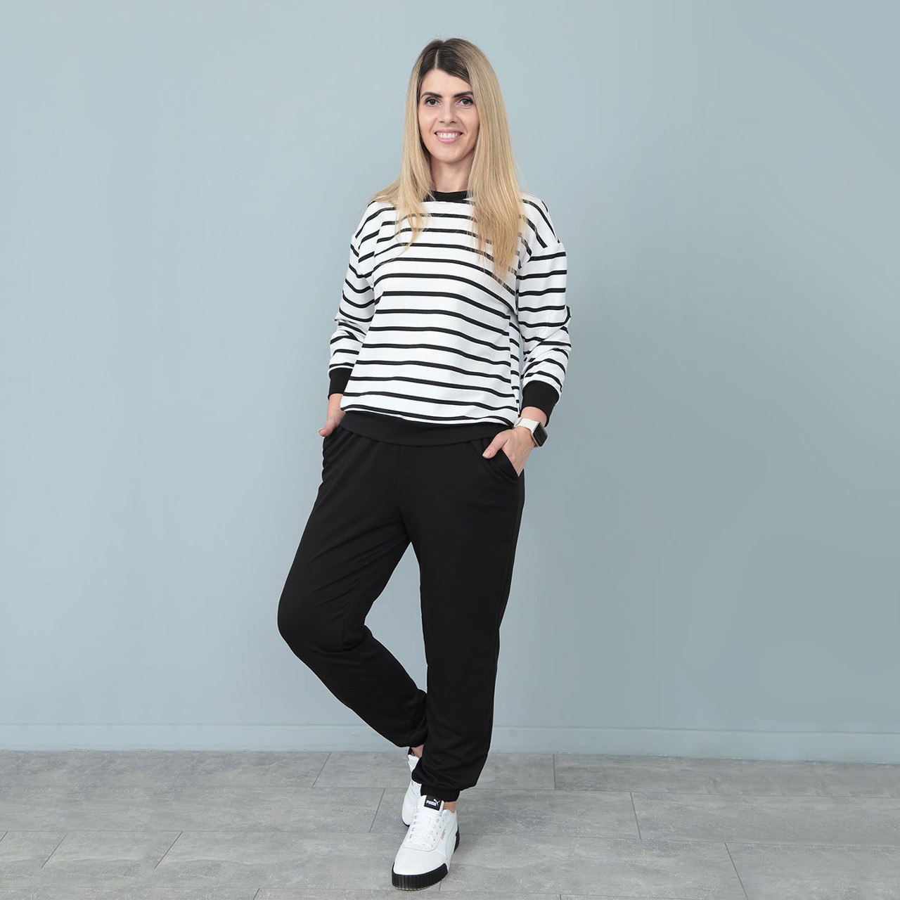 Демісезонний костюм в смужку "Delight"