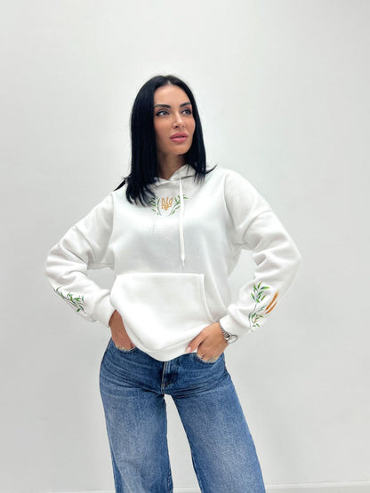 Худі з патріотичним принтом "Grass"