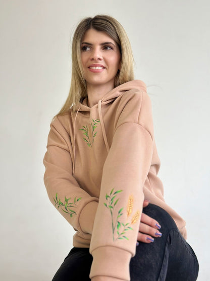 Худі з патріотичним принтом "Grass"