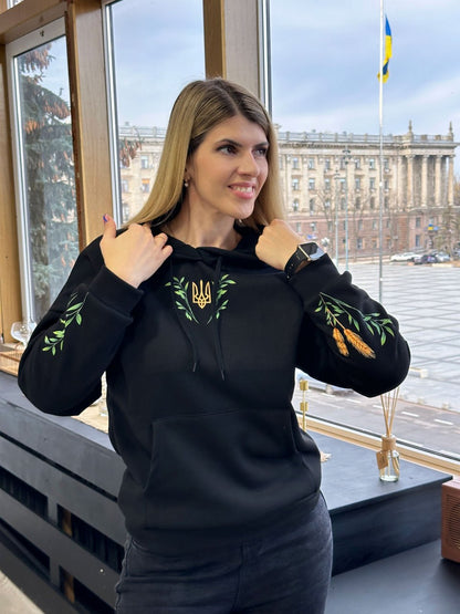 Худі з патріотичним принтом "Grass"