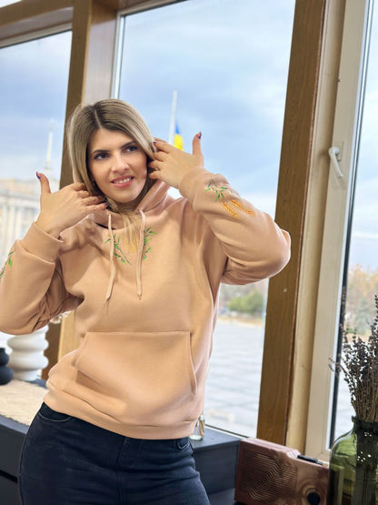 Худі з патріотичним принтом "Grass"