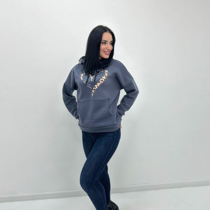 Батник з капюшоном "Amour"