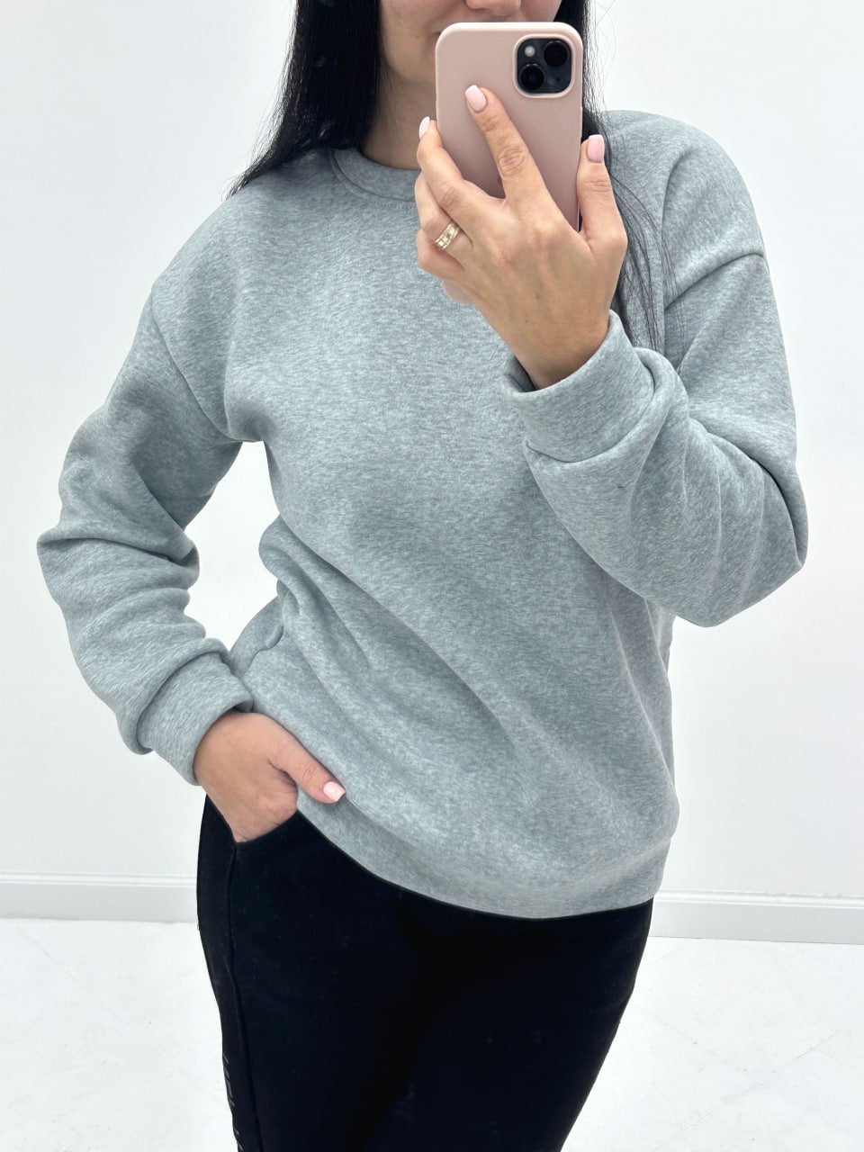 Базовий однотонний світшот "Stand"