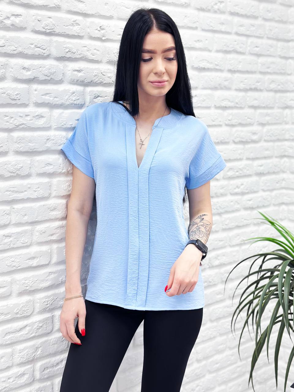 Однотонна  блуза "Nice"