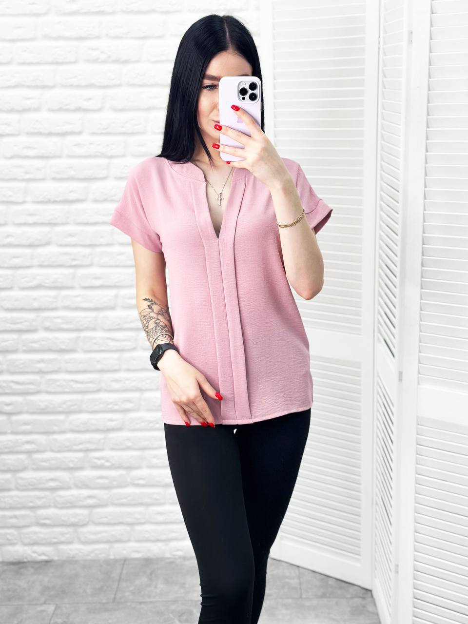 Однотонна  блуза "Nice"