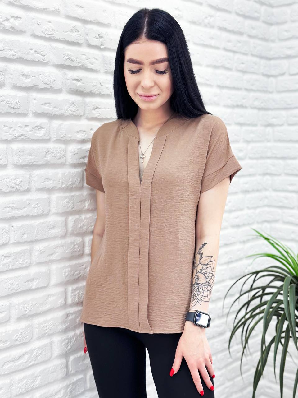 Однотонна  блуза "Nice"