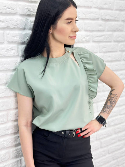 Блузка з оборкою "Naomi"