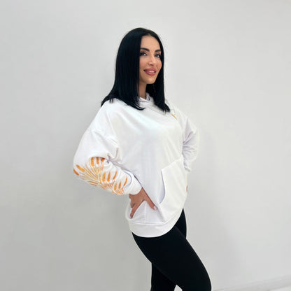 Демісезонний  худі з принтом "Seed"