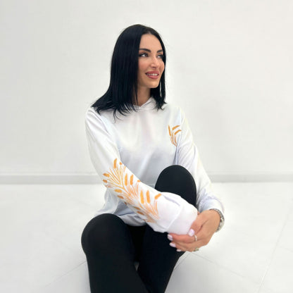 Демісезонний  худі з принтом "Seed"