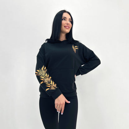 Демісезонний  худі з принтом "Seed"