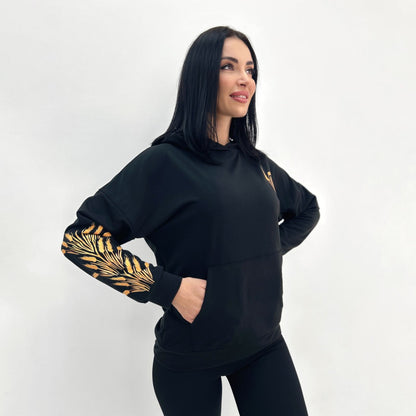 Демісезонний  худі з принтом "Seed"