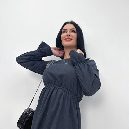 Вельветова сукня із завищеною талією "Wesley"