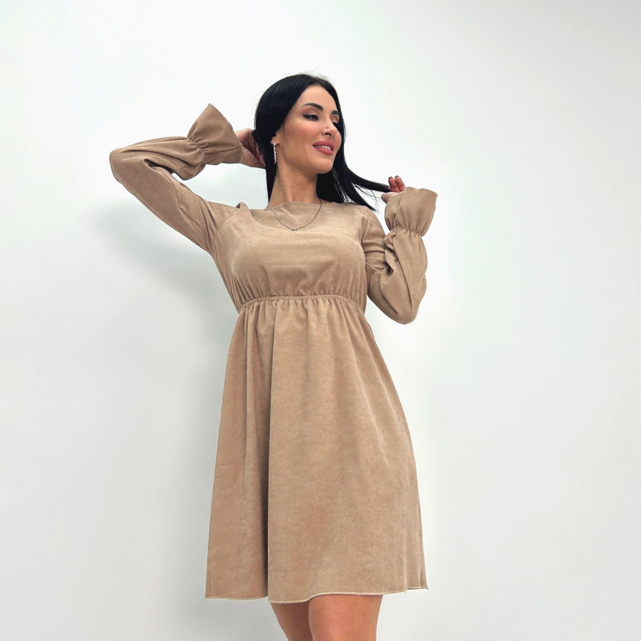 Вельветова сукня із завищеною талією "Wesley"