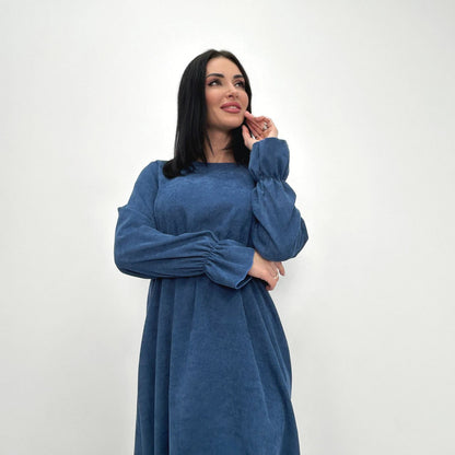 Вельветова сукня із завищеною талією "Wesley"