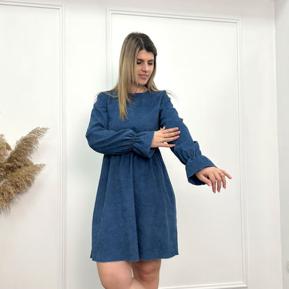 Вельветова сукня із завищеною талією "Wesley"