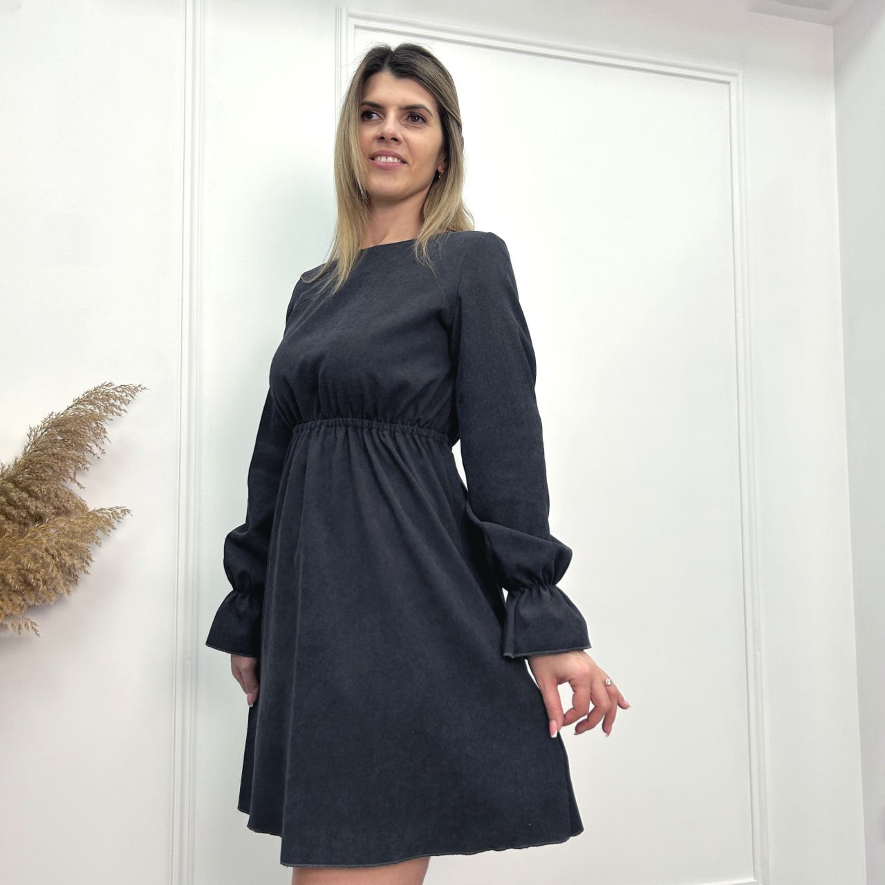 Вельветова сукня із завищеною талією "Wesley"